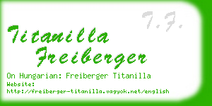 titanilla freiberger business card